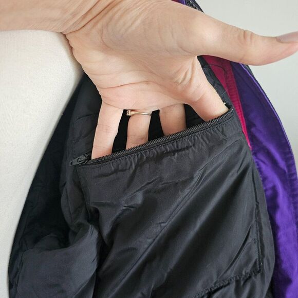 Rare 90s Vintage Eddie Bauer Cropped Goose Down Ski Coat Size Medium - Picture 8 of 11